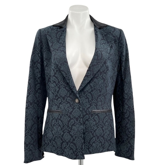SW3 BESPOKE Jacquard Single Breasted 1 Button Blazer Size M - Picture 2 of 9